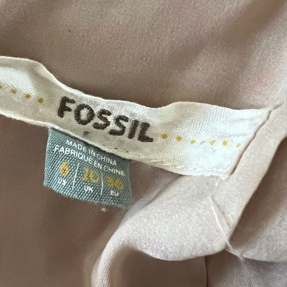 Fossil Orange Cotton Canvas Mini Skirt | US 6 - Picture 5 of 5
